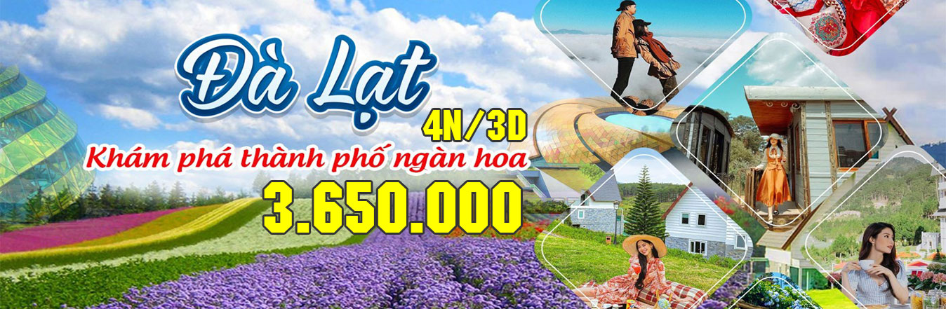 Tour du lịch Đà Lạt 4 ngày giá rẻ tại TP HCM